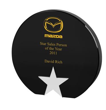 AC111 Engraved Optical Crystal Star Award